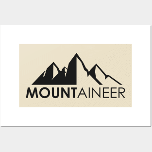 MOUNTAINEERS T SHIRT Posters and Art